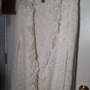 Alfani Women's Cream Textured Cardigan